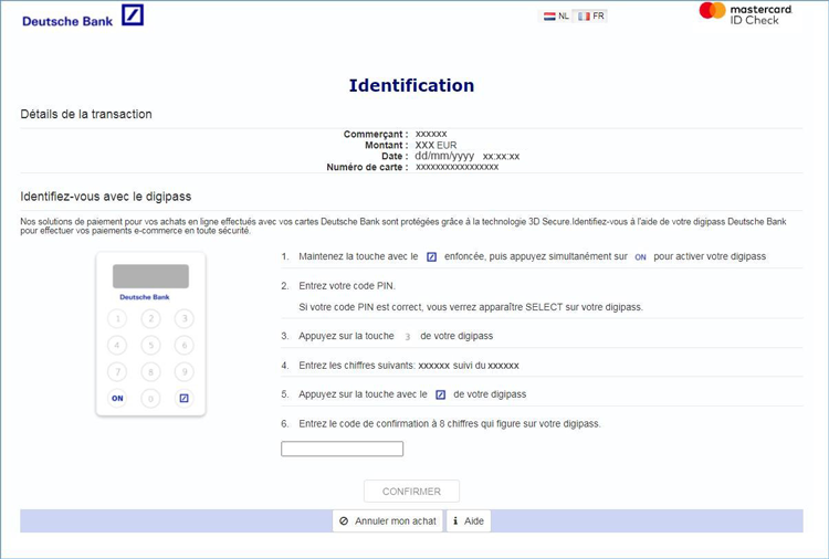 Signer avec digipass