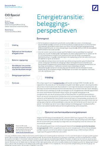 De energietransitie: beleggingsperspectieven De energietransitie: beleggingsperspectieven
