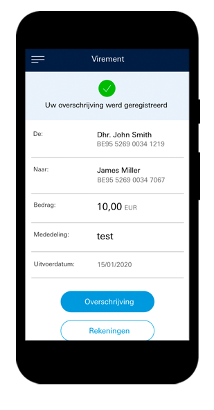 Uw betalingen ondertekenen