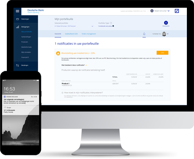 Notificaties zodra uw portefeuille uw aandacht vergt